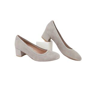 Vionic | Natalie slate grey suede block heels